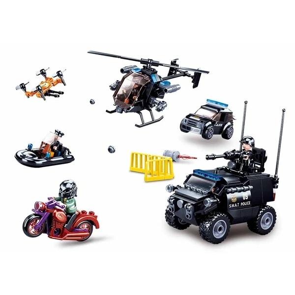 Set de construcție ”urmărit de poliție", 469 elem. 6