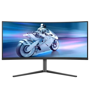34" monitor gaming philips 34m2c6500, qd oled 3440x1440 wqhd, negru