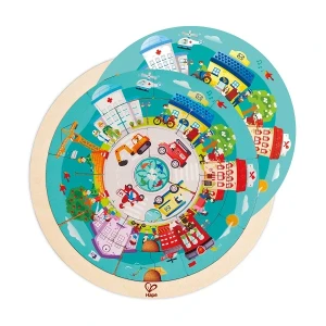 Puzzle rotund cu doua fete și meserii Thumbnail 2