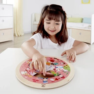 Puzzle rotund cu doua fete și meserii Thumbnail 5