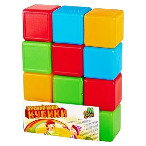 Кубики Цветные 12 шт