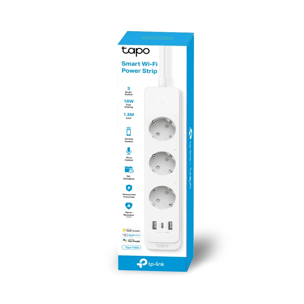 Умная розетка tp-link tapo p300, белый 5