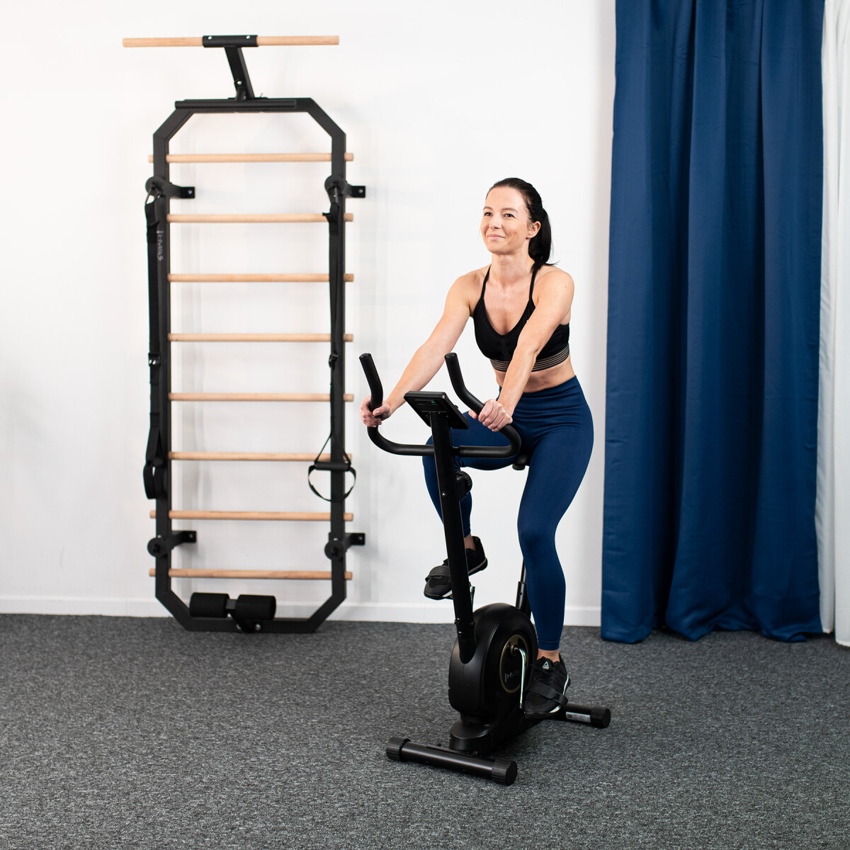 Велотренажер (110 kg) hms m8750 black 4