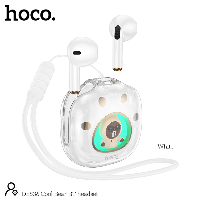 Hoco des36 cool bear — căști bluetooth 2