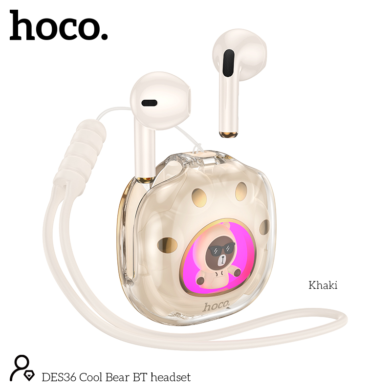 Hoco des36 cool bear — căști bluetooth 3