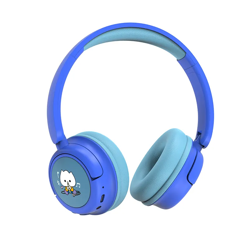 Беспроводные детские наушники wiwu ktd-02 синего цвета 2