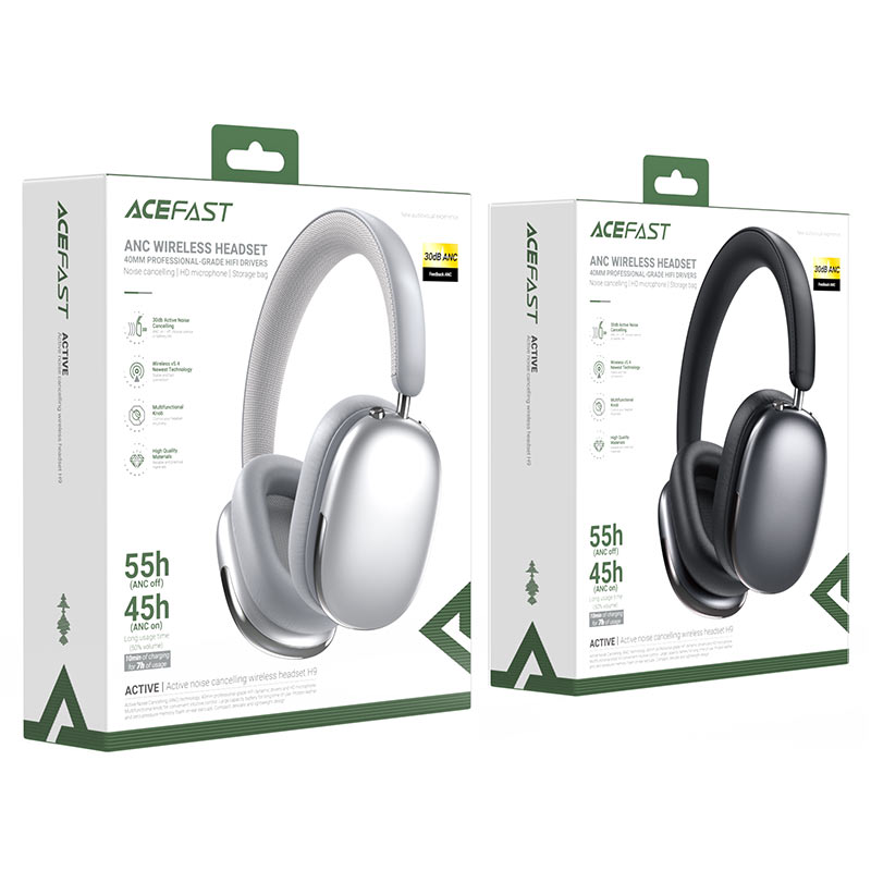 Acefast h9 căști wireless cu anulare activă a zgomotului 2