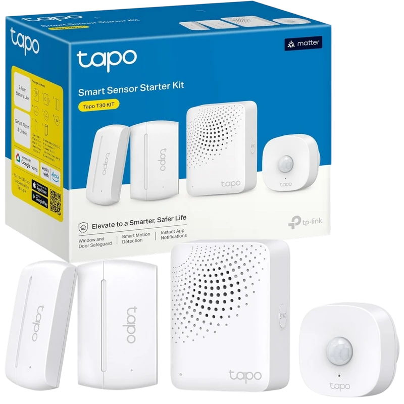 Умный датчик движения tp-link tapo t30 kit, белый 6