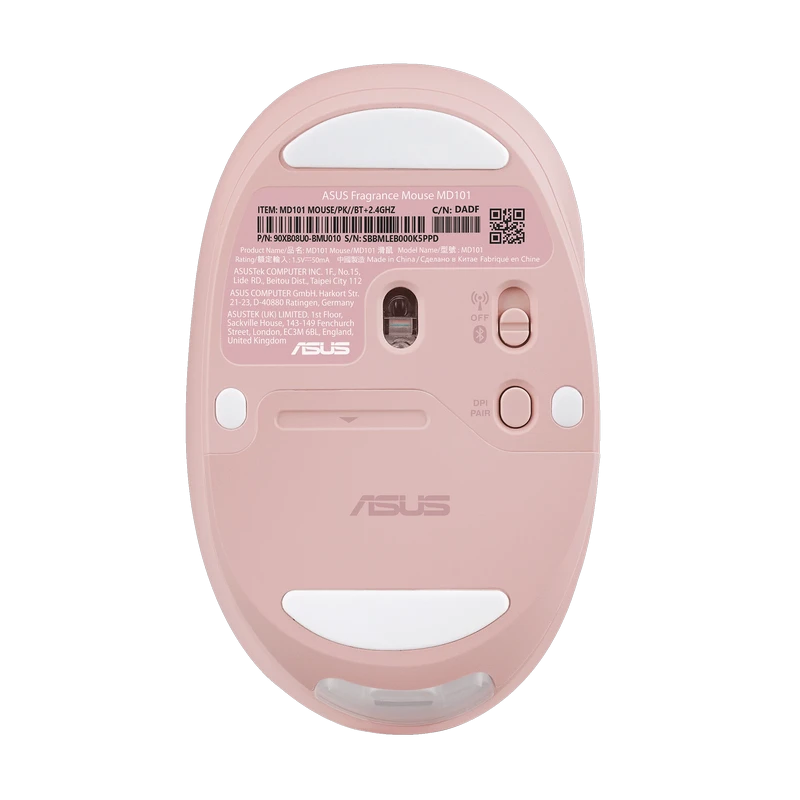 Беcпроводная мышь asus fragrance md101, розовый 5