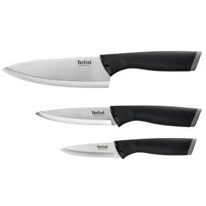 Набор ножей tefal k221s375, чёрный | серебристый