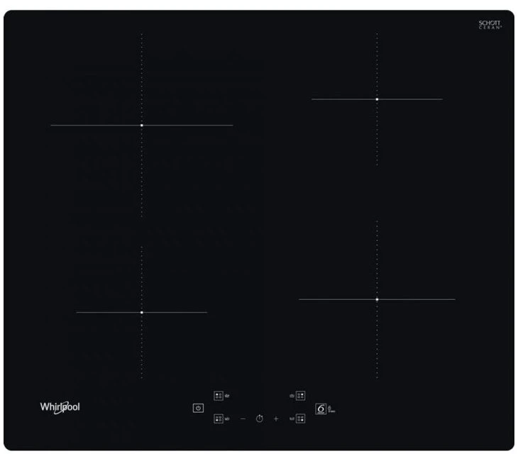 Индукционная варочная панель whirlpool ws q7360 ne, чёрный 7