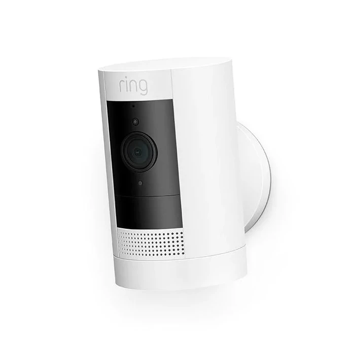 Умная камера видеонаблюдения ring stick up cam battery, белый 3