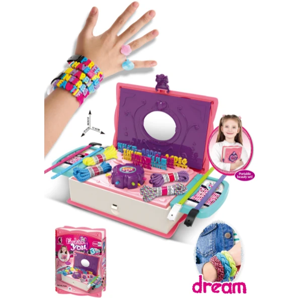 Cutiuță 3 în 1 cu accesorii pentru crearea brățărilor 2