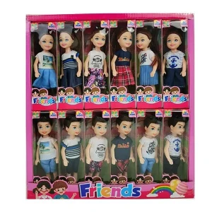 Mini-păpușă băiat sau fată, 13 cm, în asortiment