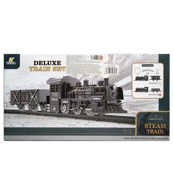 Jucărie tren + 1 vagon steam train (lumină/sunet) 6