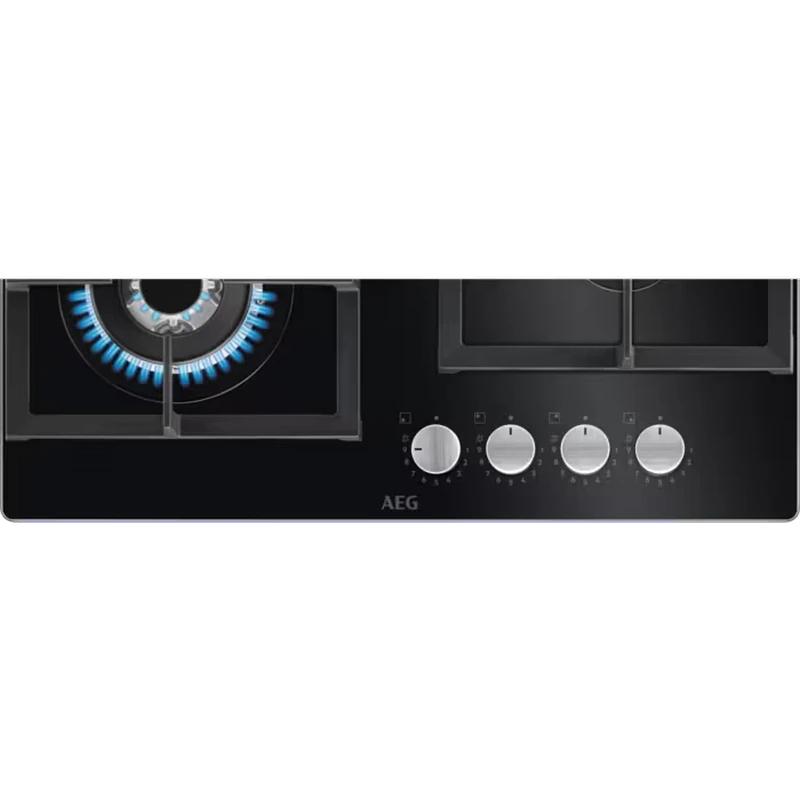 Газовая варочная панель aeg hkb64420nb, чёрный 2