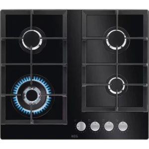 Газовая варочная панель AEG HKB64420NB, Чёрный