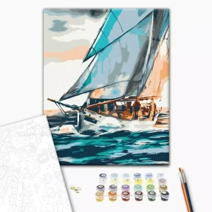 Картина по номерам 30*40 см (без упаковки) - морское путешествие Thumbnail 2