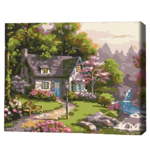 Pictură pe numere 30*40 сm (fără cutie) – pădure de poveste