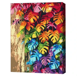 Pictură pe numere 30*40 сm (fără cutie) – frunze colorate