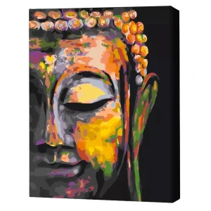 Pictură pe numere 30*40 сm (fără cutie) – buddha multicolor