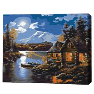 Картина по номерам 30*40 см (без упаковки) - Дом лесника