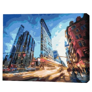 Pictură pe numere 30*40 сm (fără cutie) – viața urbană