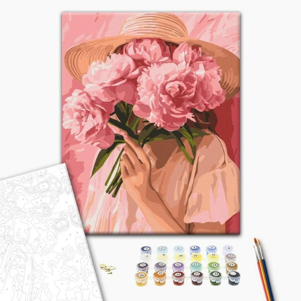 Pictură pe numere 30*40 сm (fără cutie) – stare de spirit roz 2
