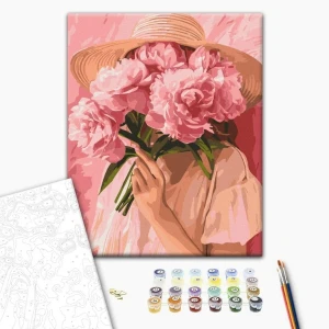 Pictură pe numere 30*40 сm (fără cutie) – stare de spirit roz Thumbnail 2