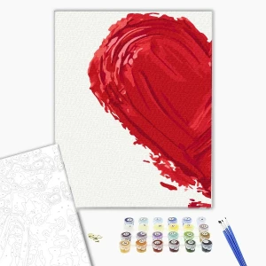 Pictură pe numere 30*40 сm (fără cutie) – amprenta iubirii 1 Thumbnail 2