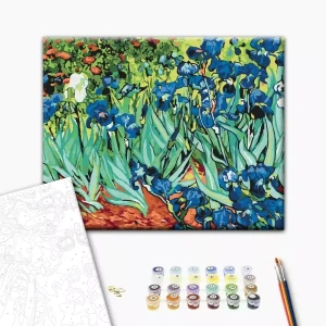 Pictură pe numere 30*40 сm (fără cutie) – iriși – vincent van gogh Thumbnail 2