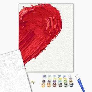 Pictură pe numere 30*40 сm (fără cutie) – amprenta iubirii 2 Thumbnail 2