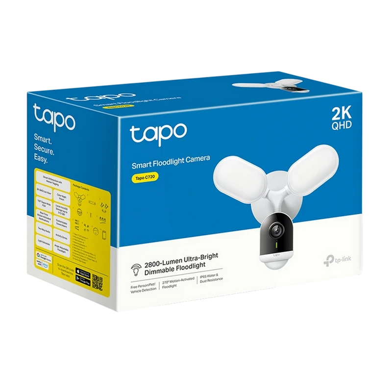 Умная камера видеонаблюдения tp-link tapo c720, белый 2