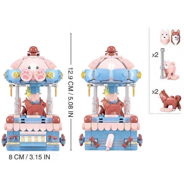 Set de construcție ”carusel”, 3 modele, de la 250 pînă la 272 elem. 4