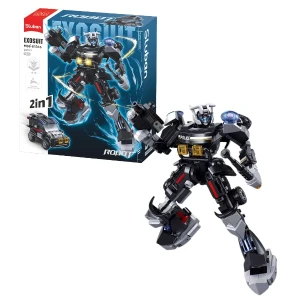 Set de construcție "robot-mașină de poliție 2 în 1", 247 elem.