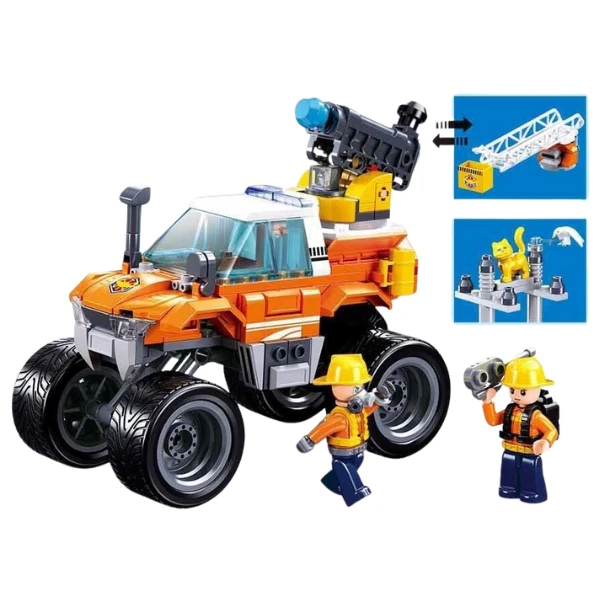 Set de construcție ”vehicul de salvare 2 în 1”, 272 elem. 5