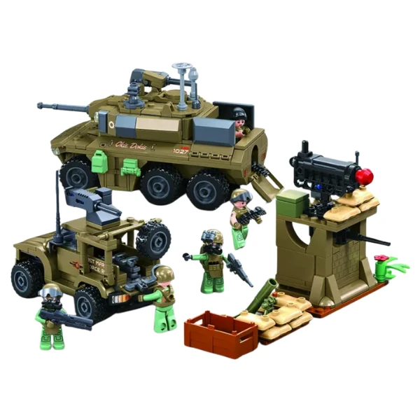 Set de construcție "vehicule militare", 744 elem. 2