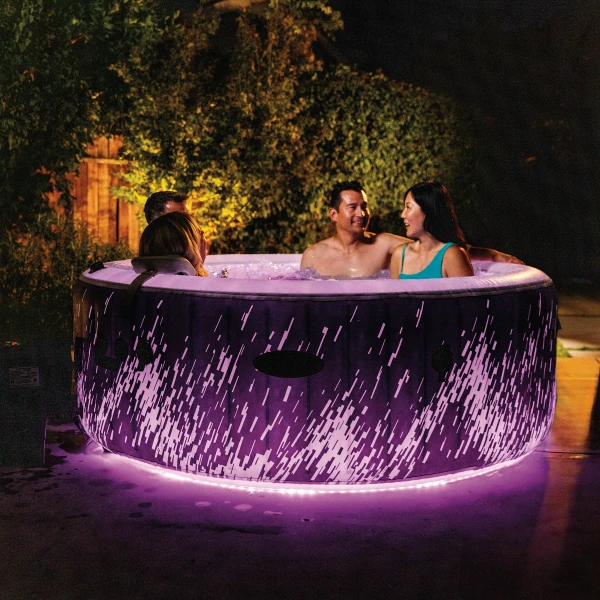 Intex надувной спа джакузи “glow deluxe” 196х71 см, 795л, 4-х местный 10