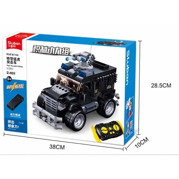 Set de construcție „tigru - vehicul de asalt”, cu telecomandă, 412 elem. 7