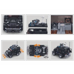 Set de construcție „tigru - vehicul de asalt”, cu telecomandă, 412 elem. Thumbnail 6