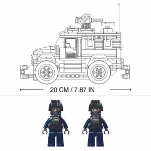 Set de construcție „tigru - vehicul de asalt”, cu telecomandă, 412 elem. Thumbnail 4