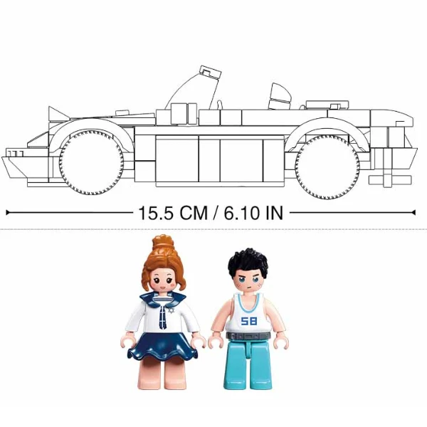 Set de construcție „mașină sport mx5", 264 elem. 3