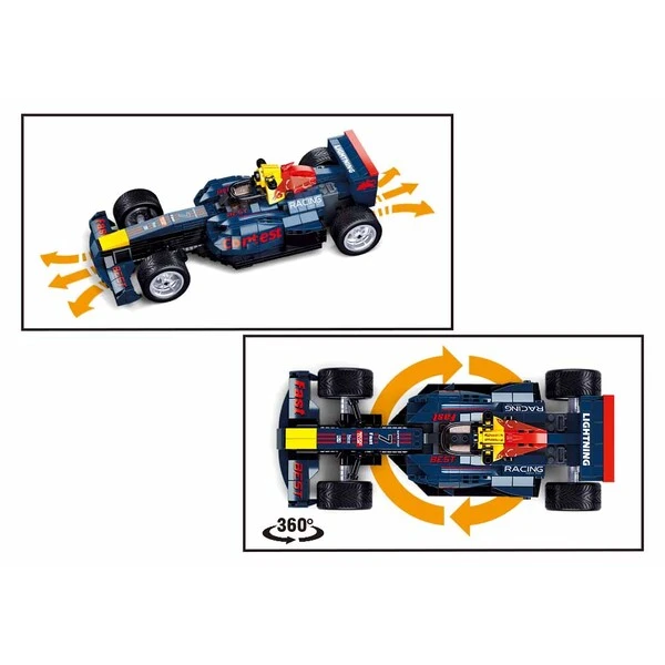 Set de construcție „automobil f1”, cu telecomandă, 423 elem. 5