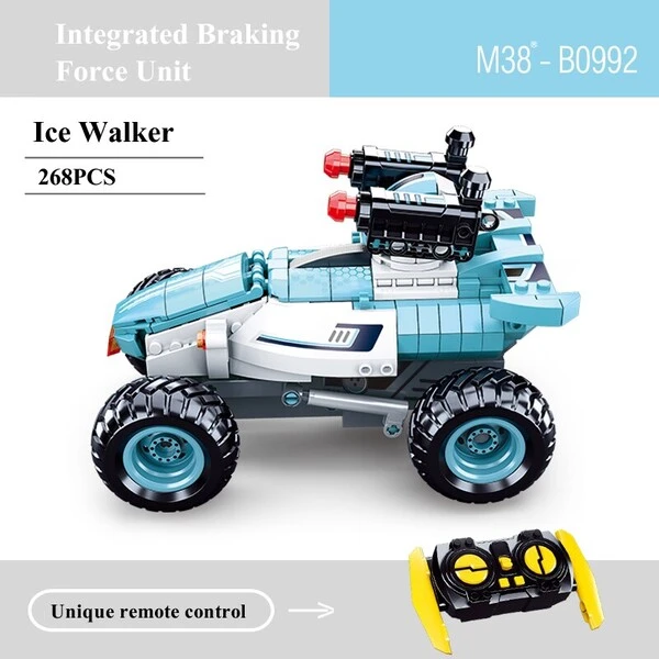 Set de construcție „snowmobil”, cu telecomandă, 268 elem. 5