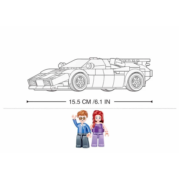 Set de construcție „mașină sport italiană”, 254 elem. 3