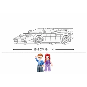 Set de construcție „mașină sport italiană”, 254 elem. Thumbnail 3