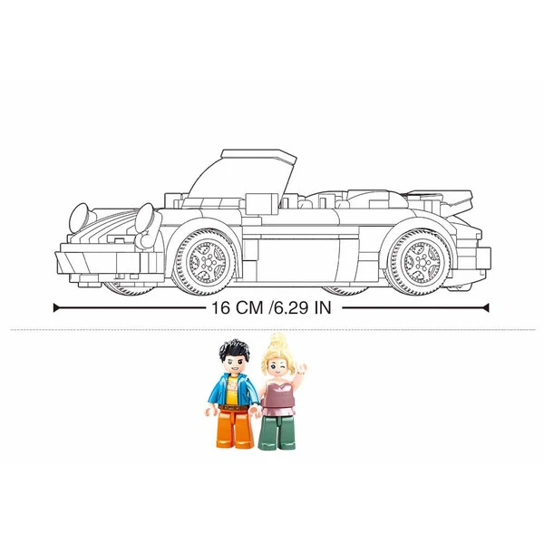 Set de construcție „mașină sport germană”, 254 elem. 5