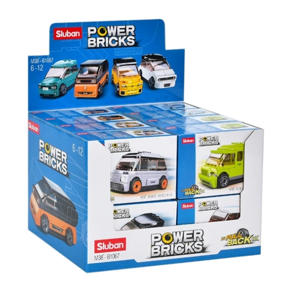 Set de construcție ”mașini electrice", cu inerție 8 modele, de la 53 pînă la 61 elem. 3