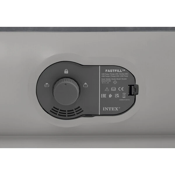 Intex saltea "velur prestige" 152x203x30cm cu usb pompa fastfill 4