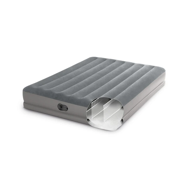 Intex saltea "velur prestige" 152x203x30cm cu usb pompa fastfill 5
